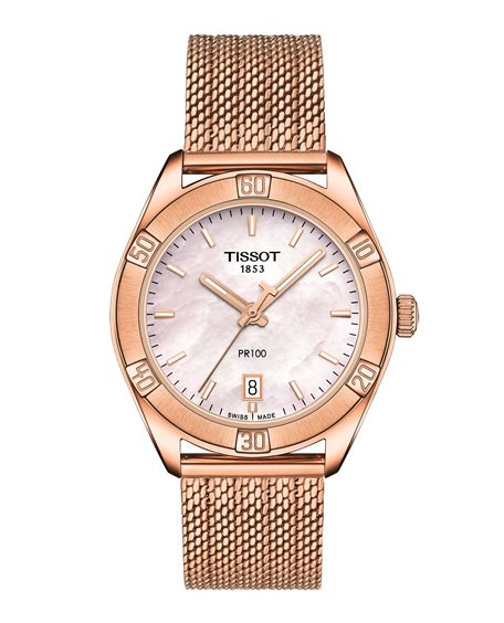 Orologio Tissot Donna Pr 100 Quartz Lady in Acciaio placcato oro rosa T1019103315100 - T1019103315100